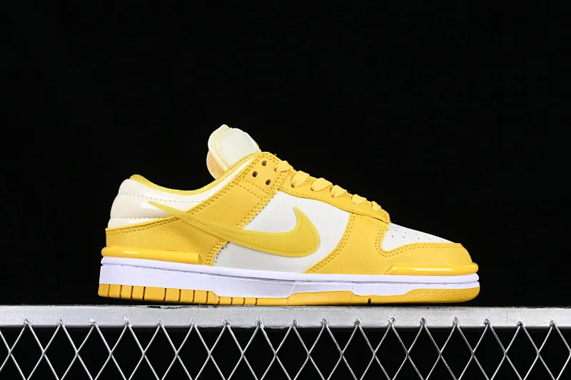 All Categories Nk SB Dunk Series Nk SB Dunk Low Low-top sneakers Cost-effective version Nk Dunk Low Twist "Vivid Sulfur" lemon yellow variant style SB low-top casual sneakers DZ2794-100